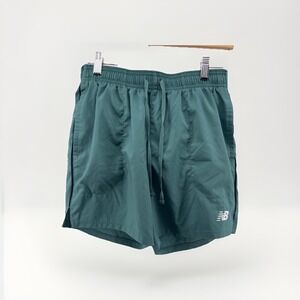 New Balance Men's Green Athletic Shorts Size S Lined Running Gym Training